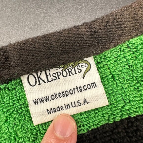 Golf Bag Towel Territory Golf Club Merch Swag Green Black Metal Clip Sports - Picture 4 of 11